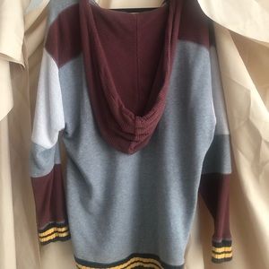 Free people super oversized varsity sweatshirt